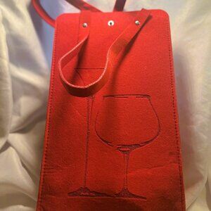 Wine bag - Red. NEW